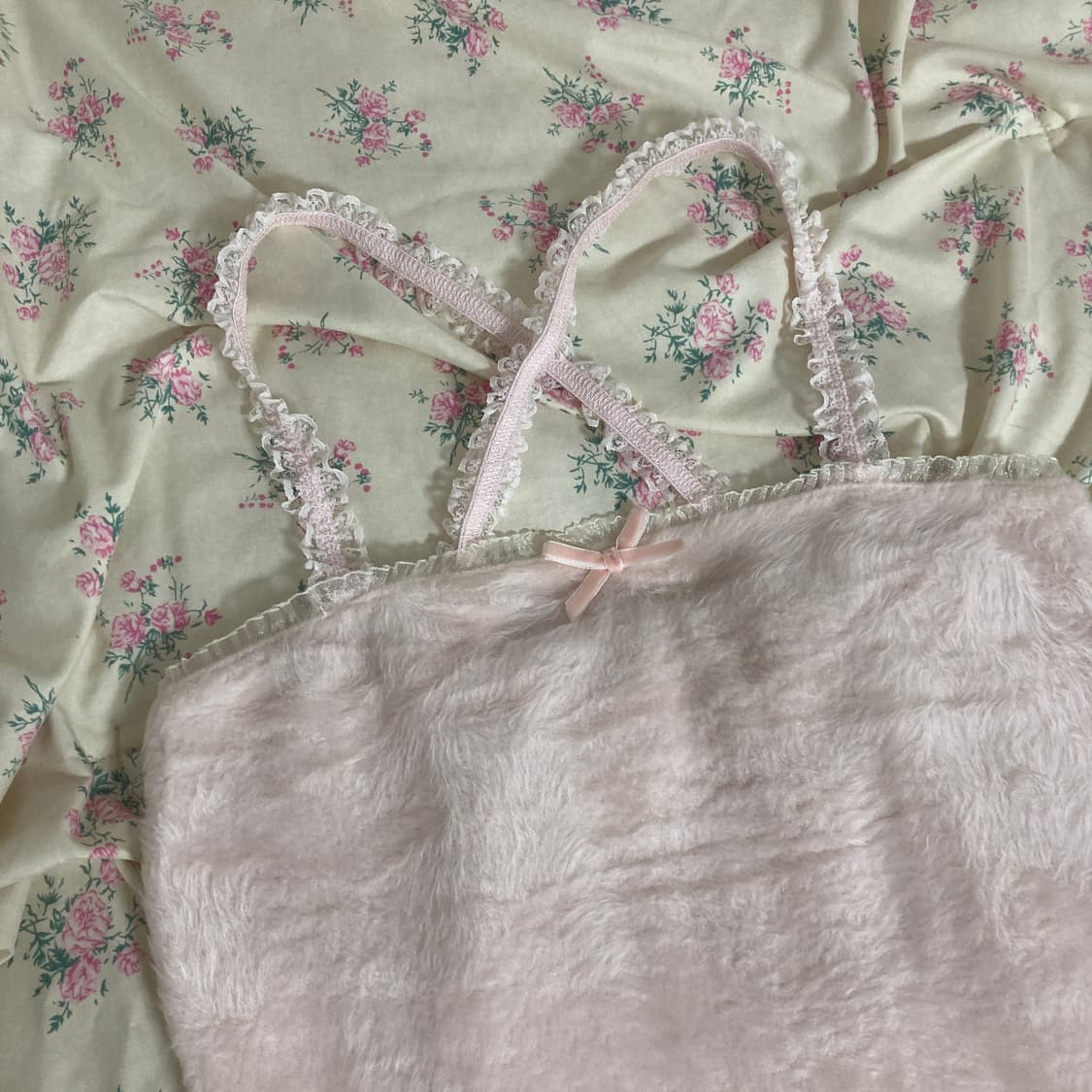 리즈리사 리본 레이스 퍼 슬리브+호피 가디건 코디세트 히메갸루 핀터레스트 상품이미지5