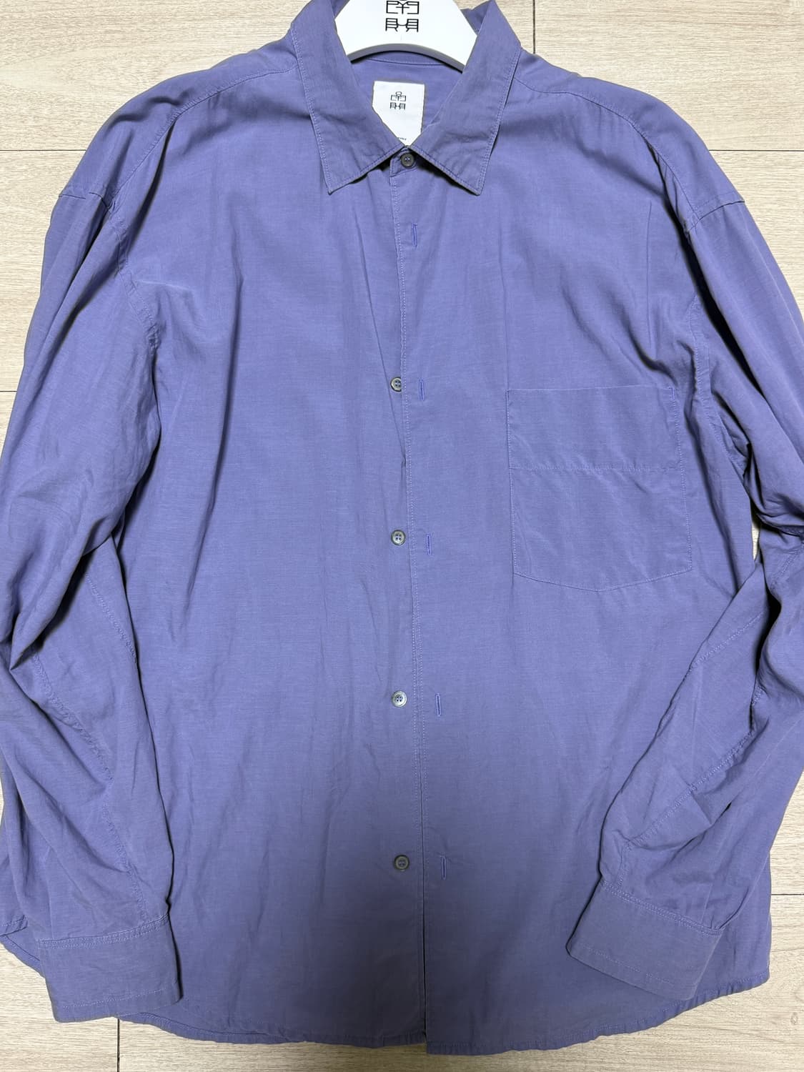 폴리테루 텐코 루즈드 셔츠 2.0 워시드블루 상품이미지2