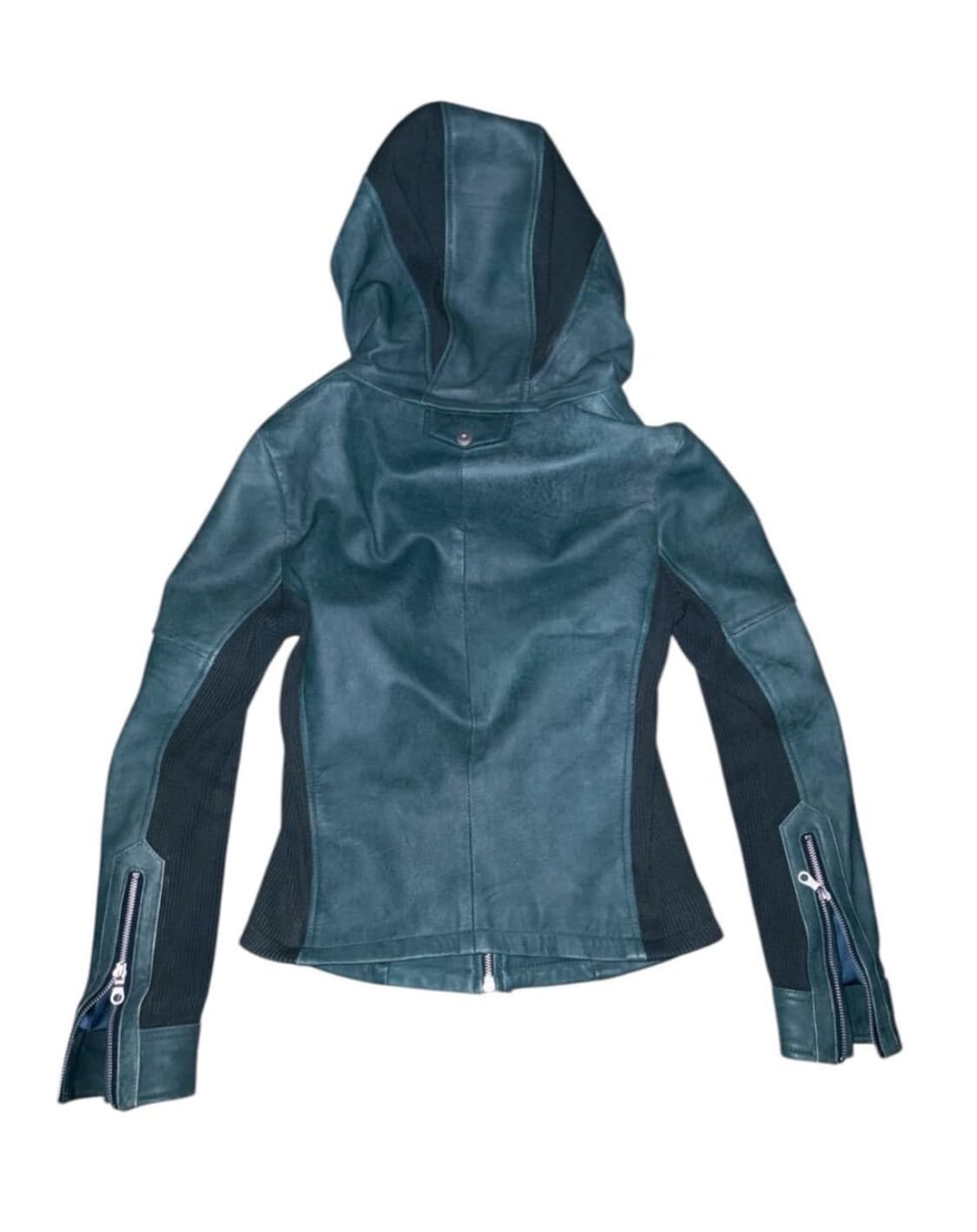 NO ID 노아이디 렘스킨 레더자켓 블루 상품이미지2