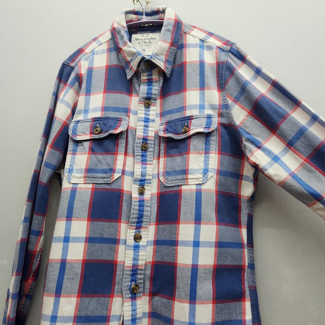 아베크롬비 투포켓 체크 셔츠 S(M) 남여공용 상품이미지2
