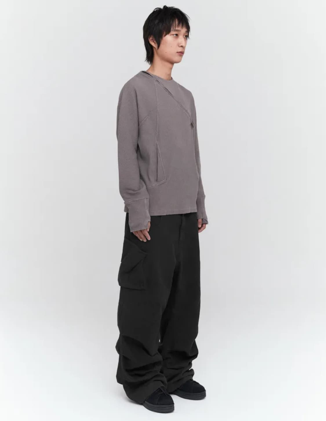 NUPEAK Multi Pintuck Pants - Black 1사이즈 상품이미지4