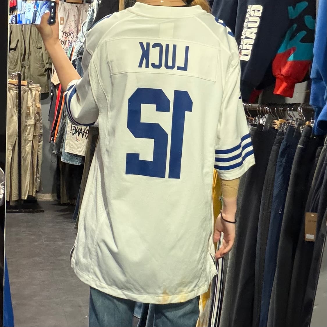 [IM] NFL no.12 LUCK반팔 져지 화이트  상품이미지4