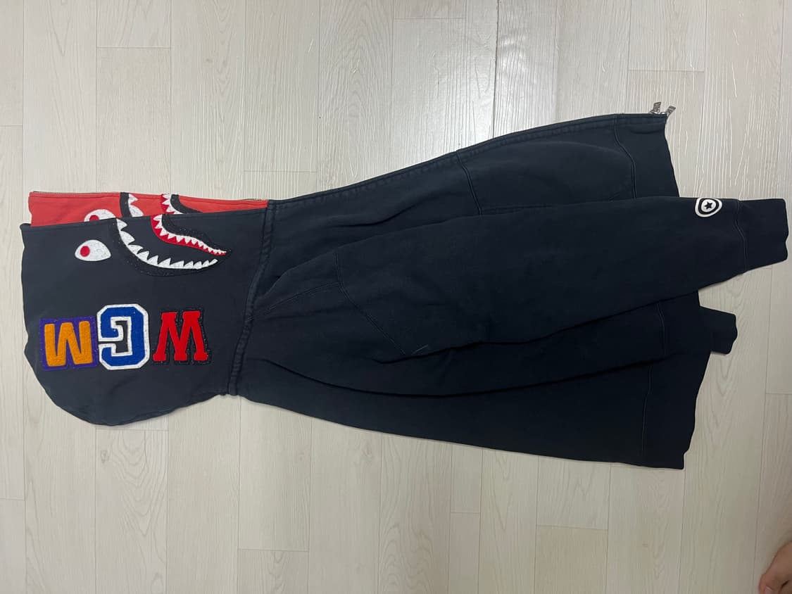 베이프 더블샤크후드집업 xl 판매합니다 상품이미지2