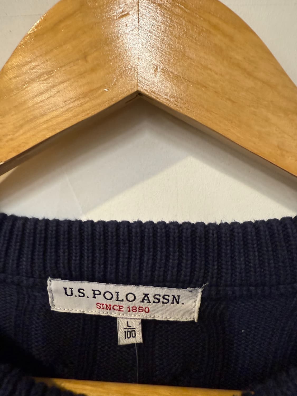 폴로 네이비 니트 상품이미지3