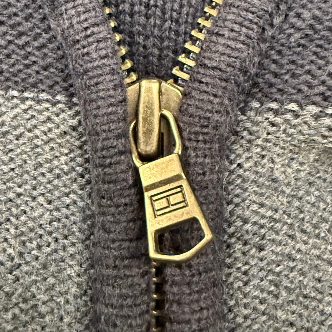 [정품/M] 타미힐피거 스트라이프 집업 니트 블루 b15 상품이미지7