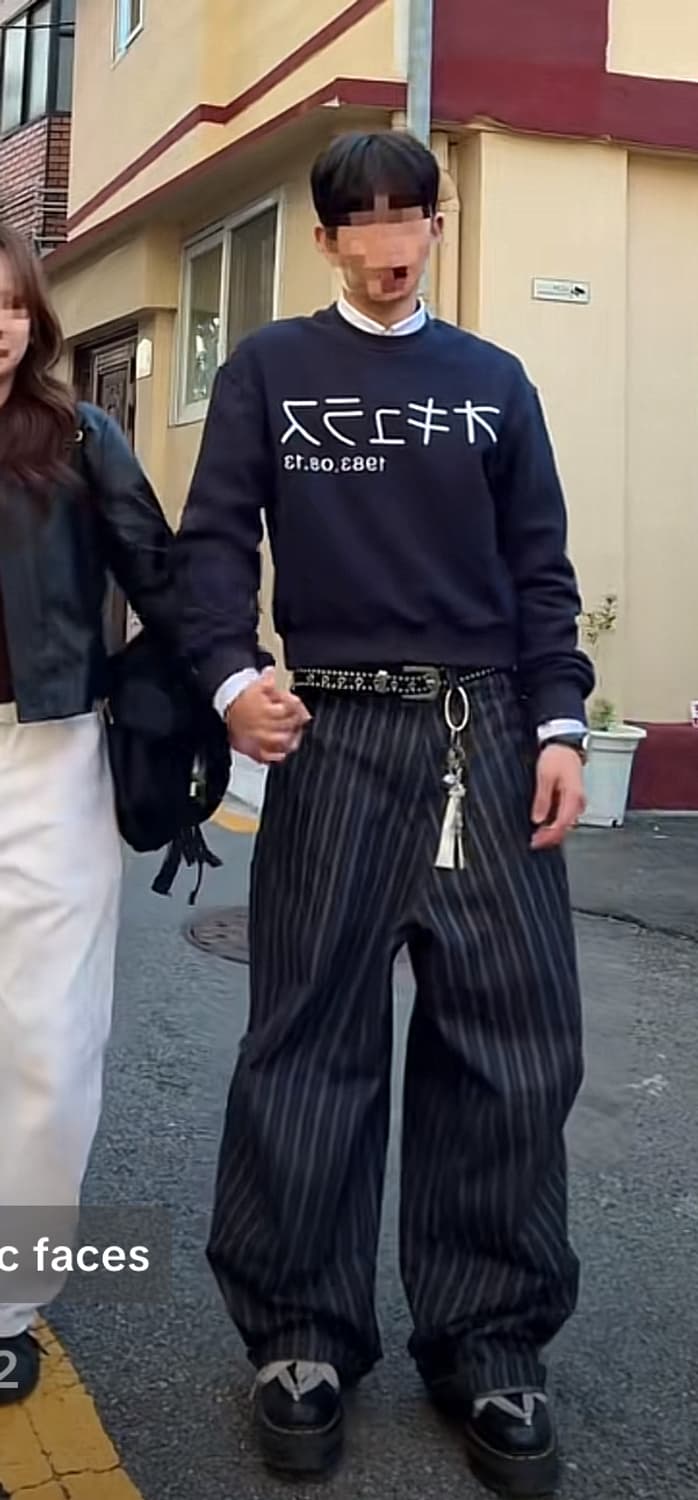 빈티지 스트라이프 팬츠 상품이미지2