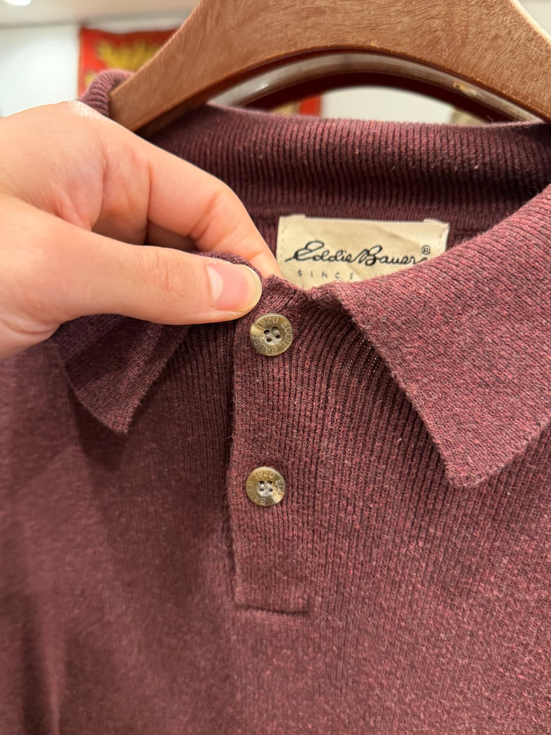 00s Eddie Bauer 에디바우어 빈티지 카라 니트 상품이미지5
