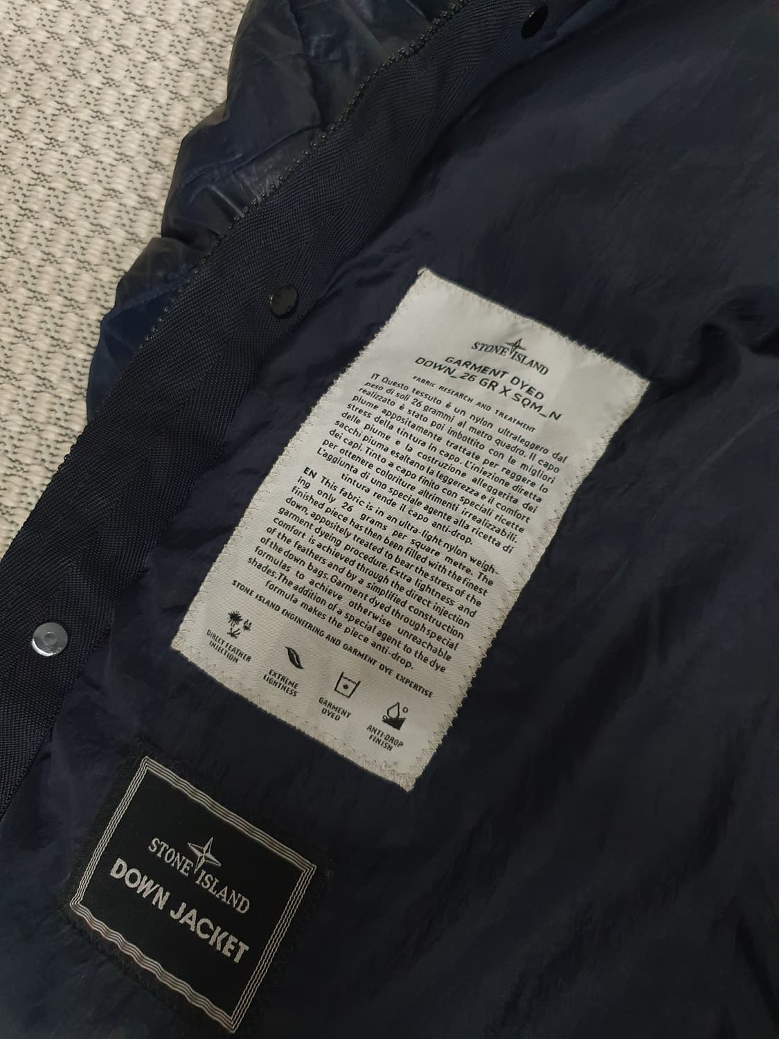 11AW 스톤 아일랜드 덕 다운 염색된 패딩 재킷 상품이미지7