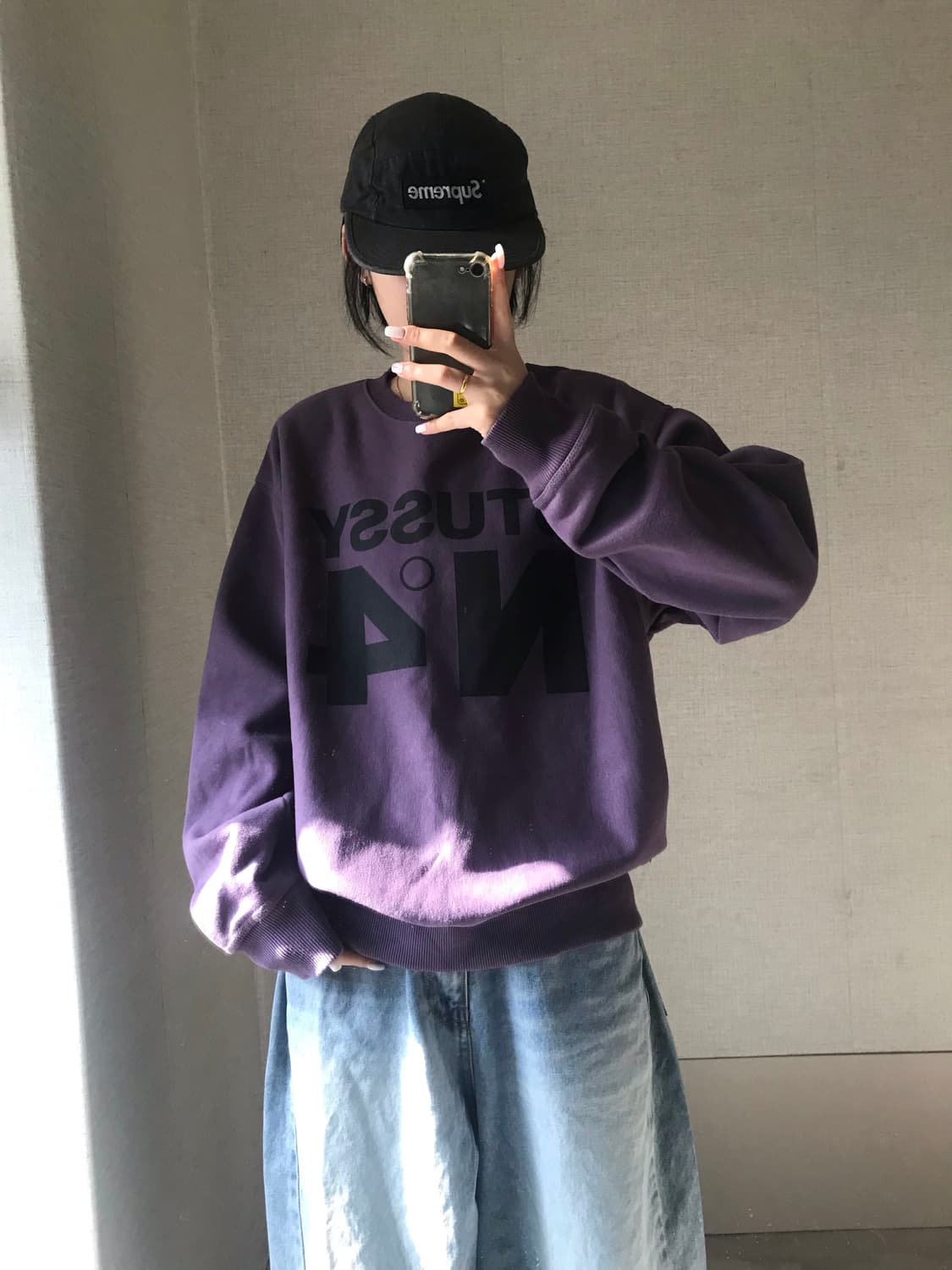 스투시 빅로고 맨투맨 상품이미지1