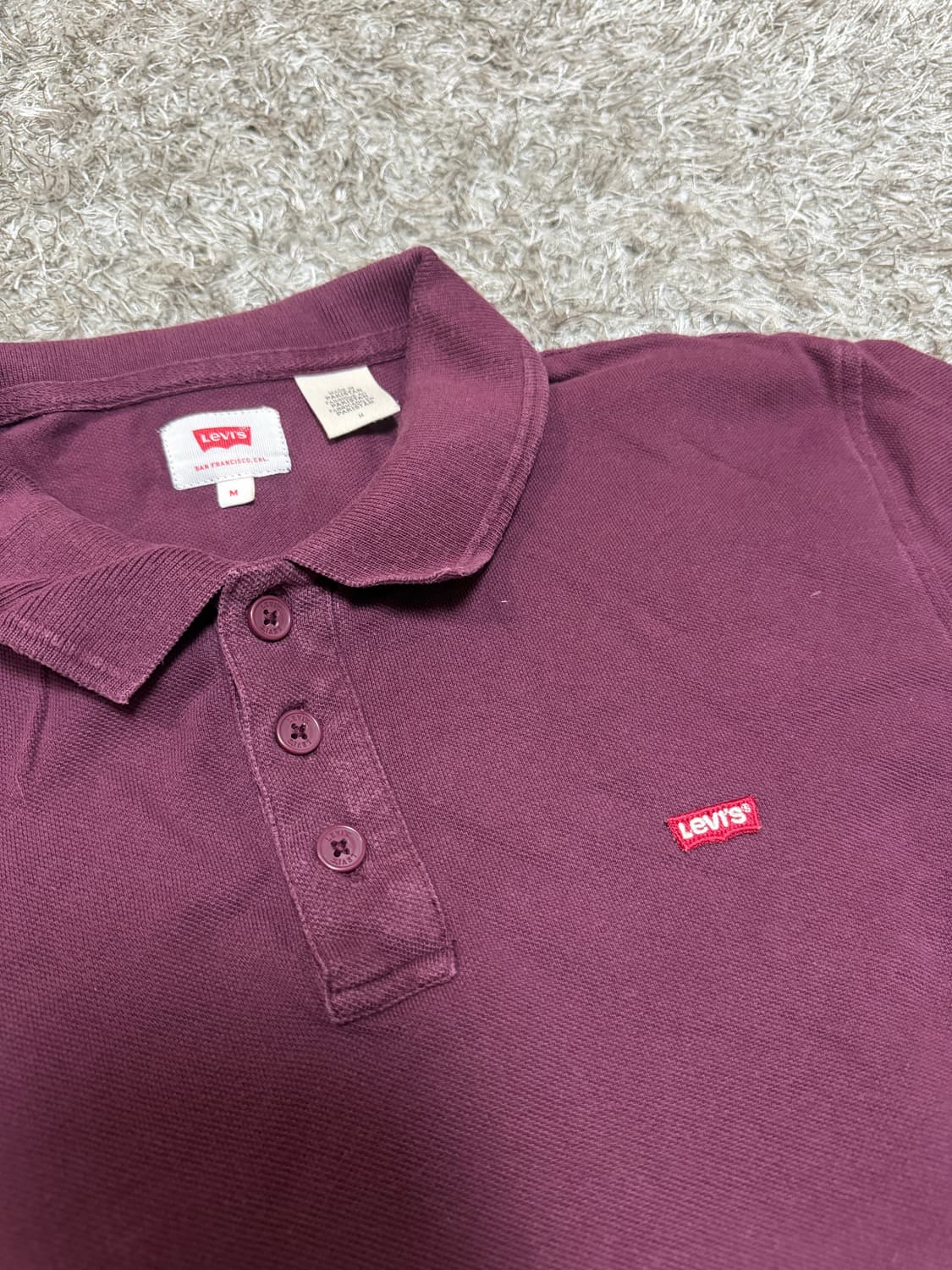 [M] 리바이스 퍼플 반팔 카라티 상품이미지1