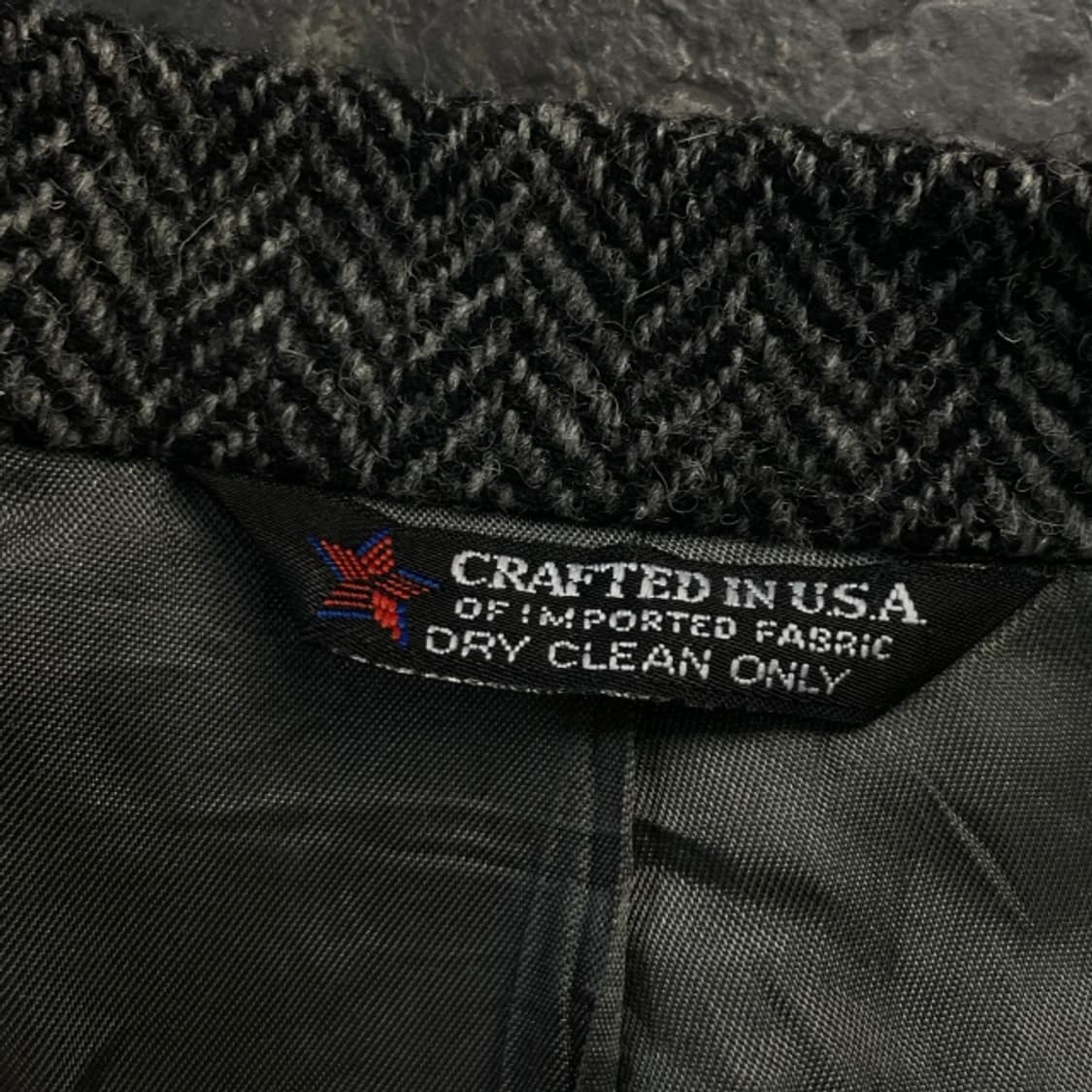 100 해리스트위드 해링본 울 자켓  상품이미지3