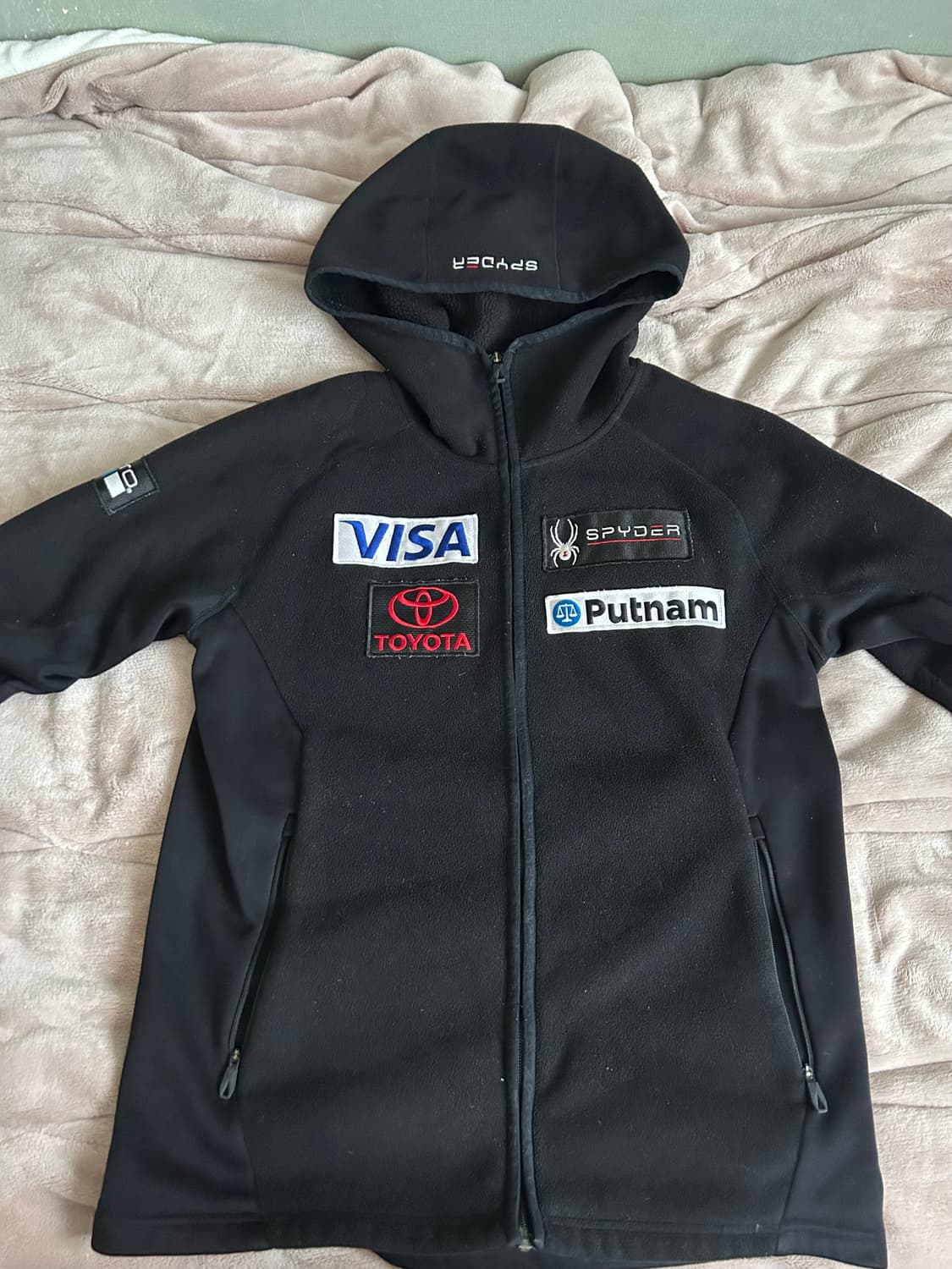 스파이더 후드집업 블랙 M 상품이미지1