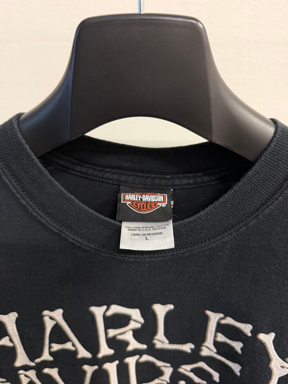 빈티지 할리데이비슨 Bad to the Bone 티셔츠 L 상품이미지4