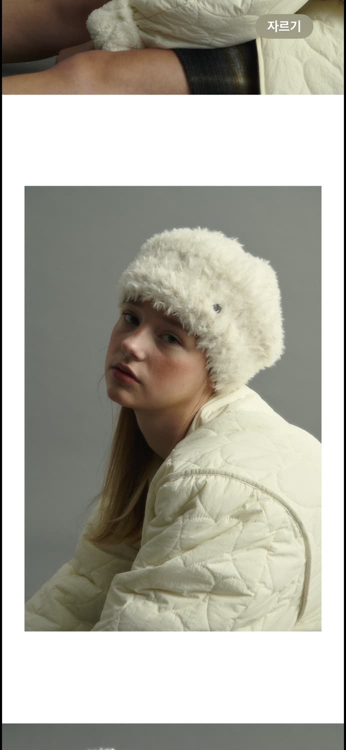 펀프롬펀 HANDMADE KNIT FUR BERET 털 모자/털 베레모 상품이미지4