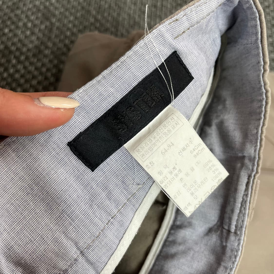 (30) 시스템 베이지 카고 코튼 팬츠 상품이미지3