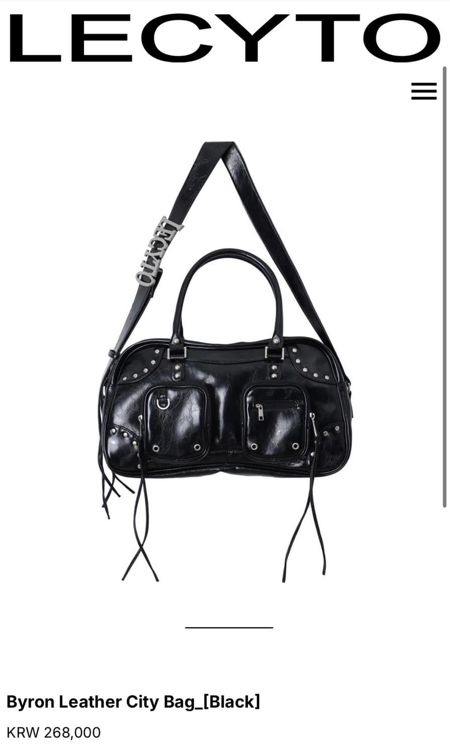 레씨토 레더 백 블랙 상품이미지1