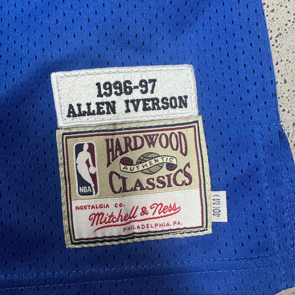 ✨ (바배) 필라델피아 NBA 미첼 & 네스 로드앨런 아이버슨 져지 유니 상품이미지4