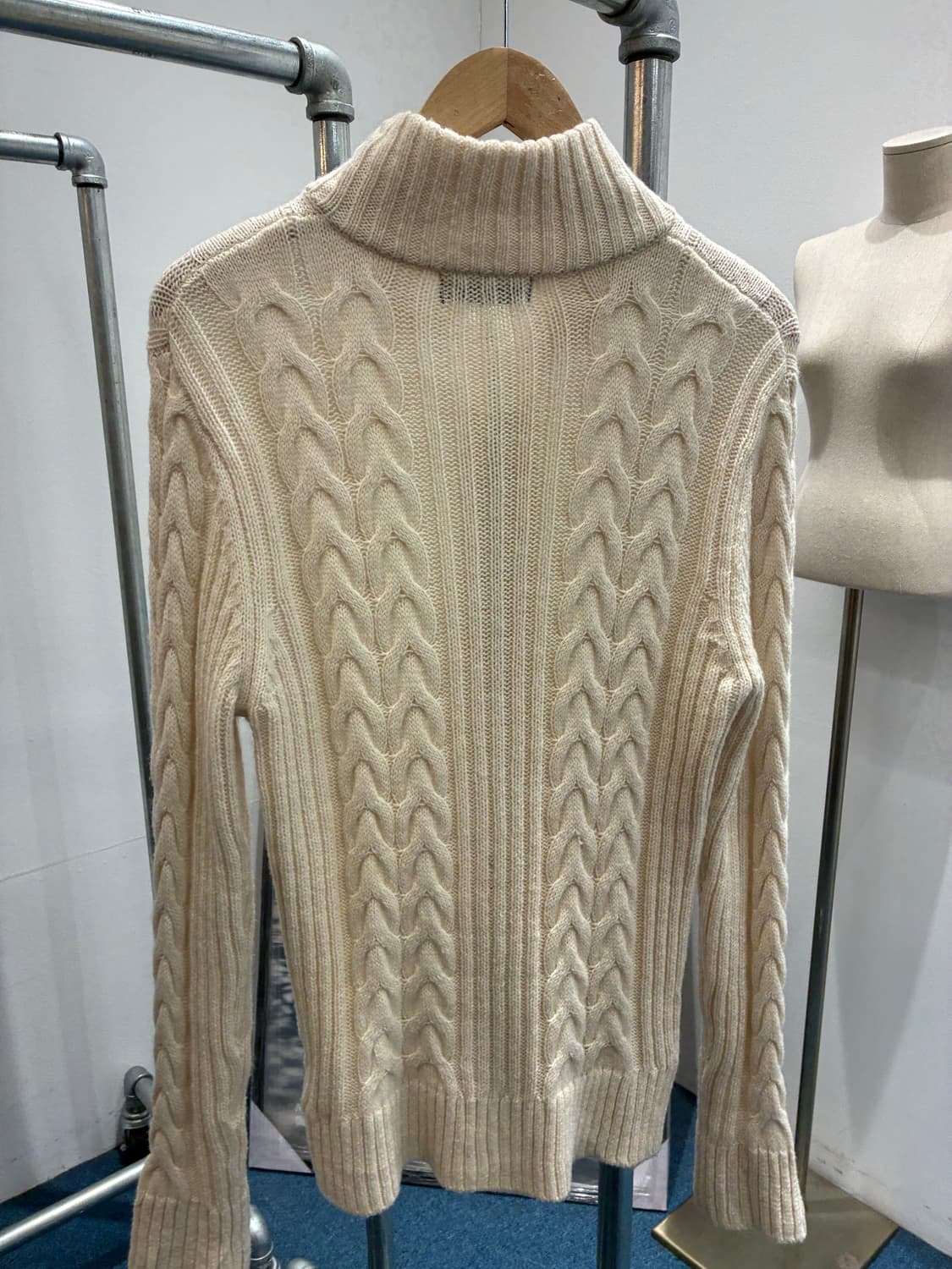 아이보리 니트집업 상품이미지6