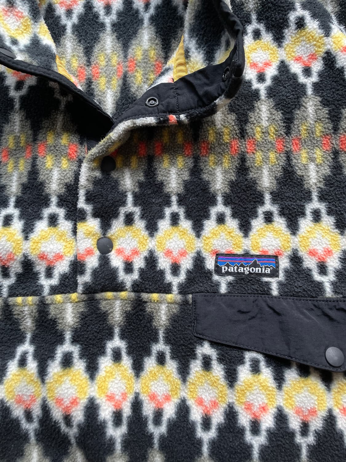 파타고니아 신칠라 아즈텍 옐로우 패턴 상품이미지4
