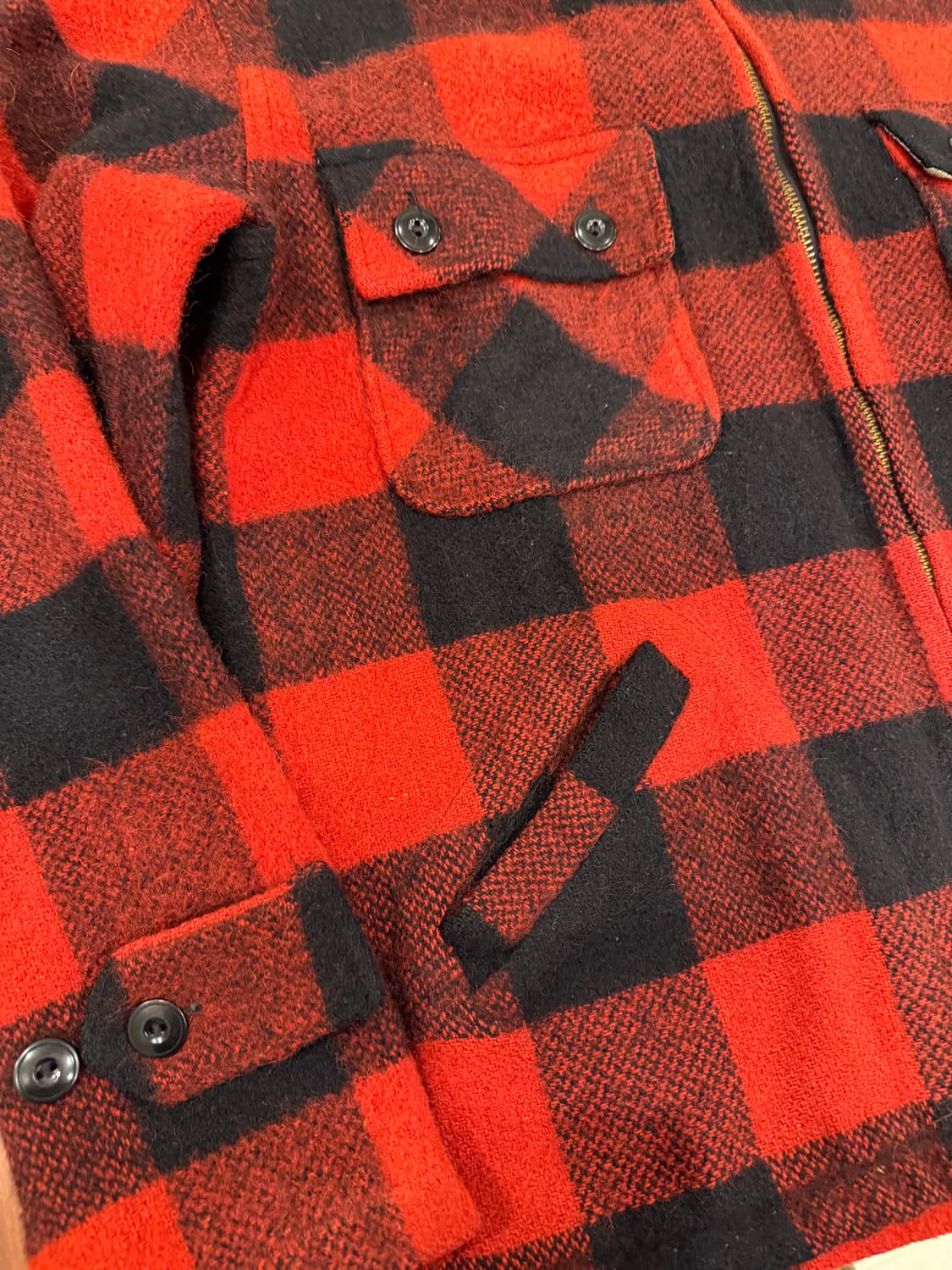 60s Big Bac by Penney's 버팔로 체크 울 헌팅 자켓 상품이미지9