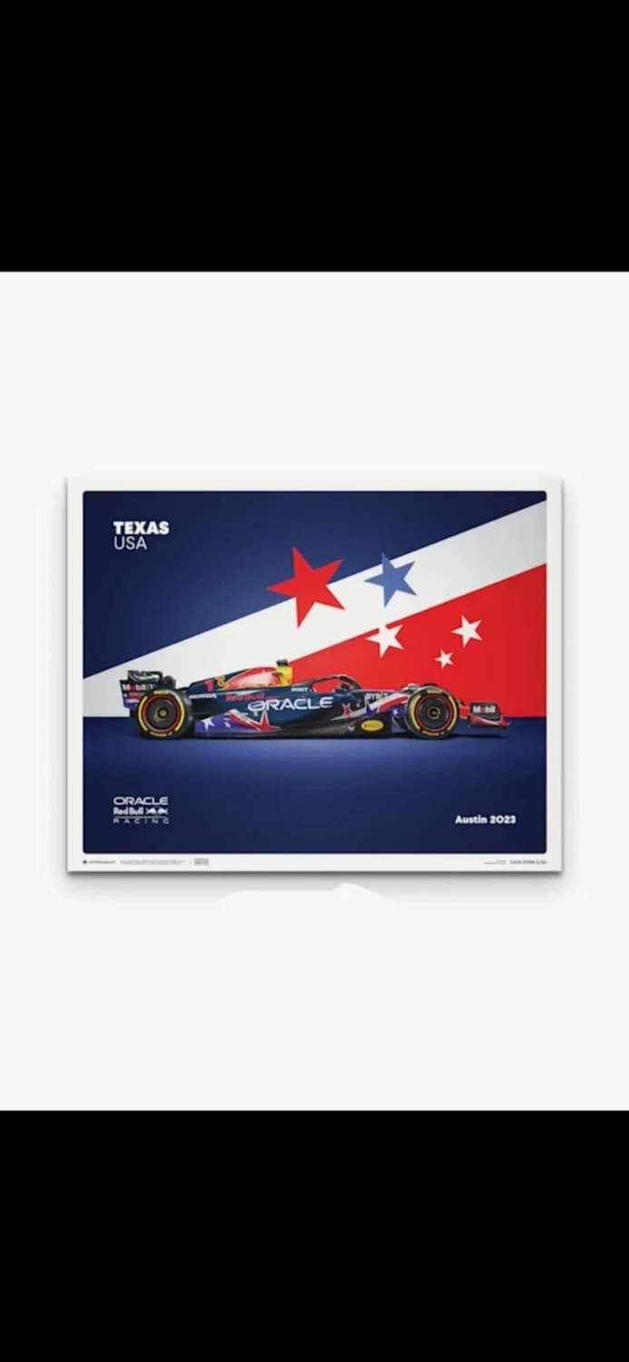 F1 레드불 2023 오스틴 그랑프리 포스터 상품이미지1
