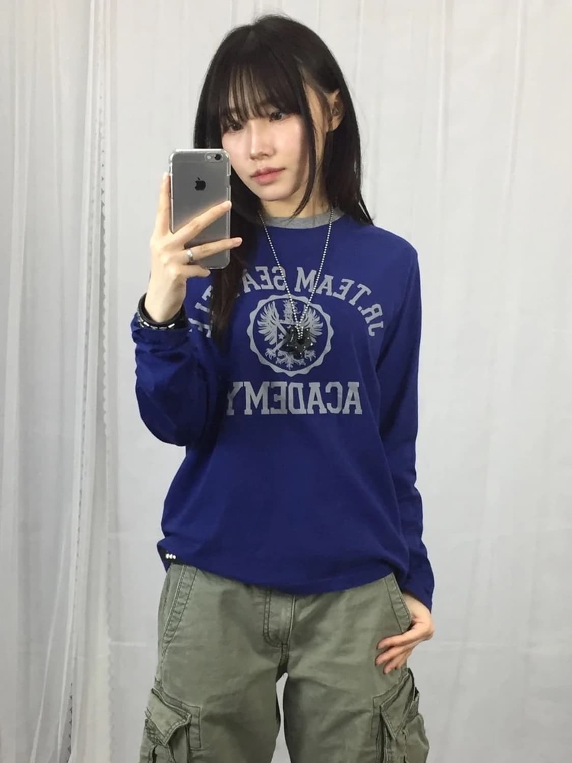 Jpn Seattle Academy Blue Long Sleeve 상품이미지1
