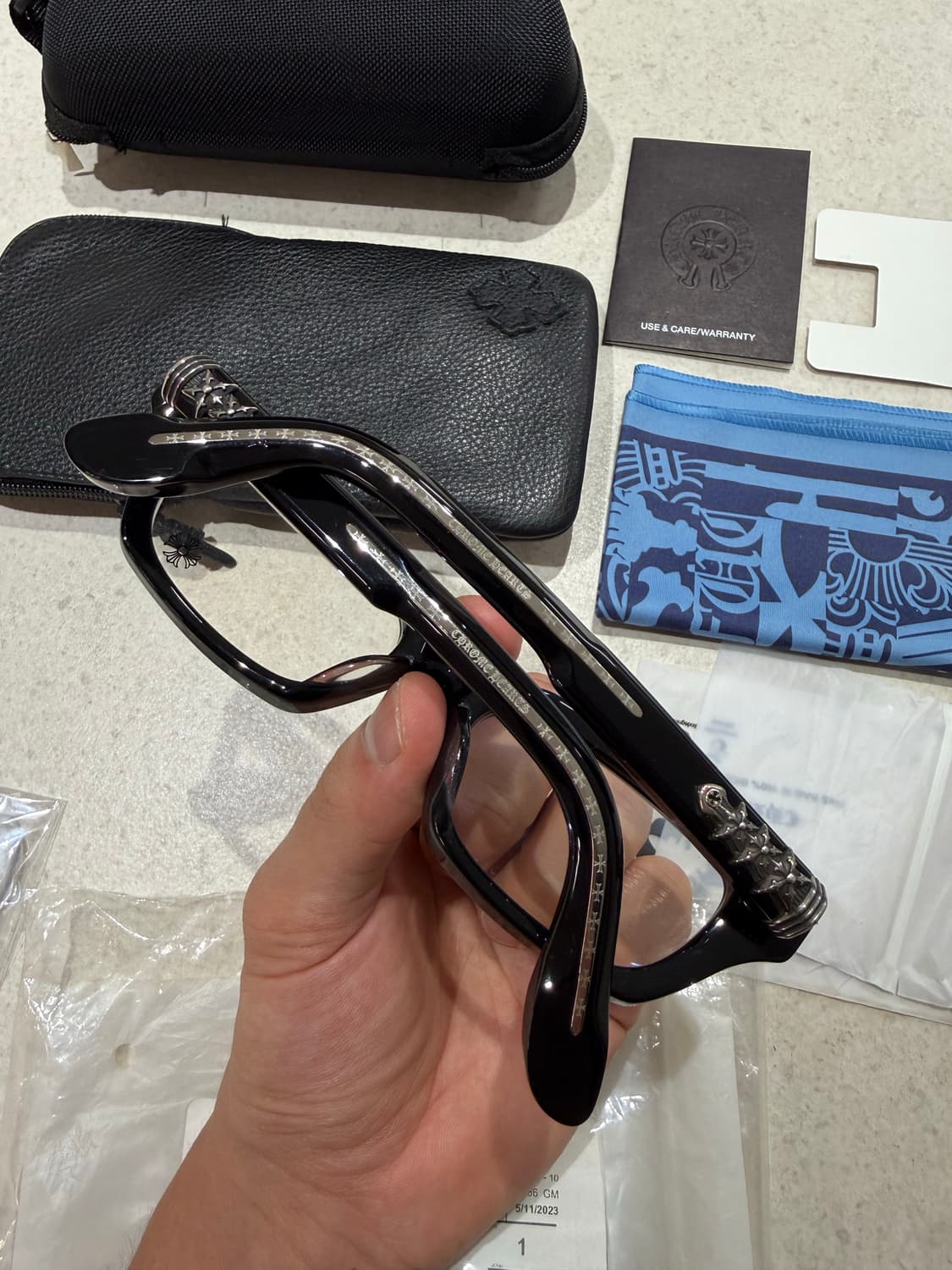 [ONE SIZE] 크롬하츠 아스트라오디네어 BK/SS 뿔테 안경 상품이미지9