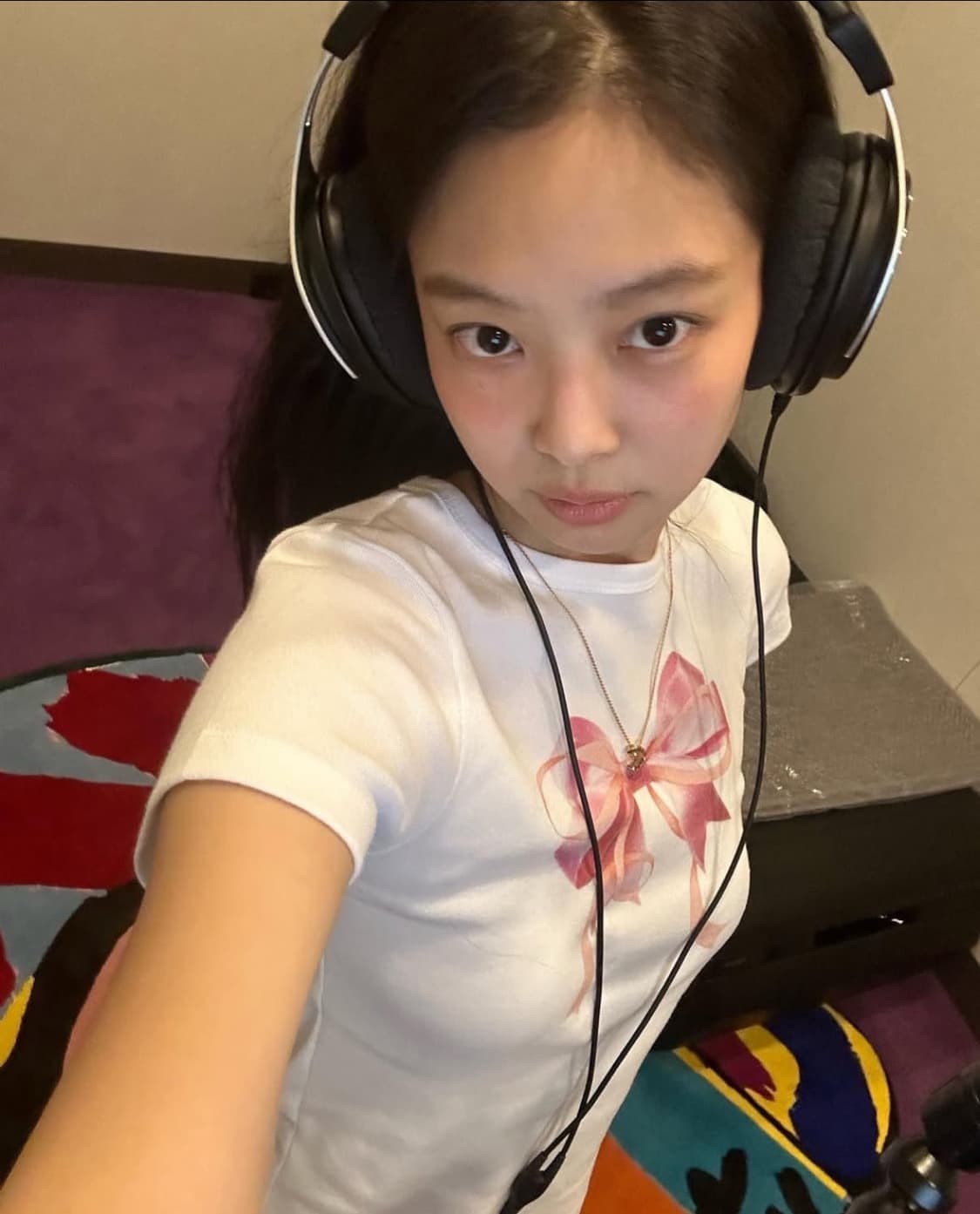 론론 리본 반팔티 (F) 제니,수지착용 상품이미지1