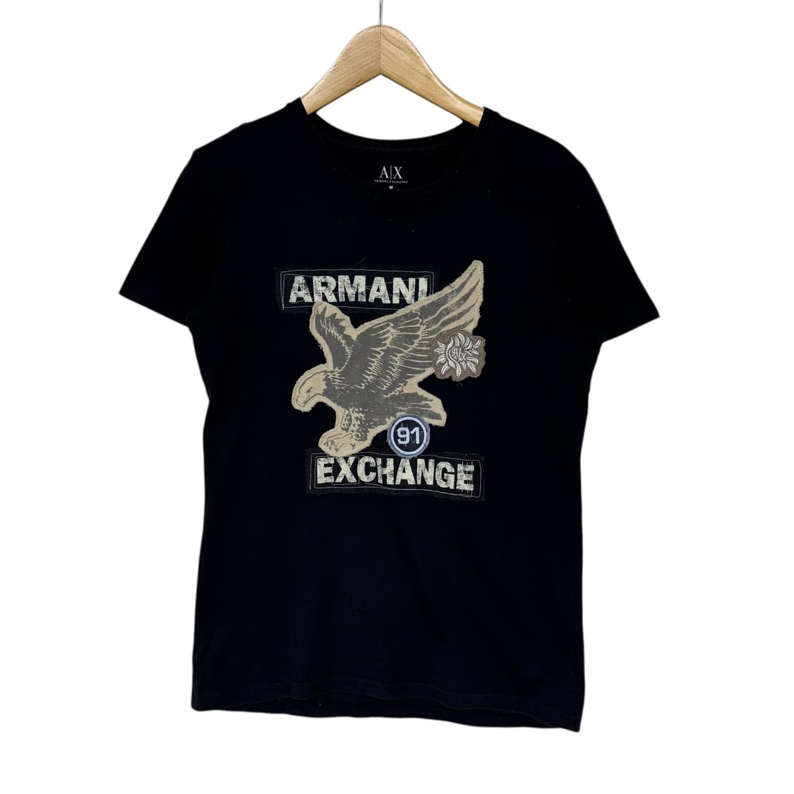 아르마니 익스체인지91 독수리패치 반팔티 상품이미지1