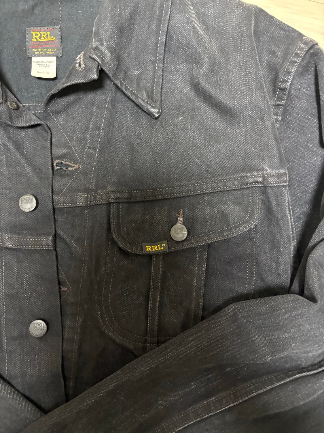 더블알엘 rrl lot271 블랙 XL 상품이미지2