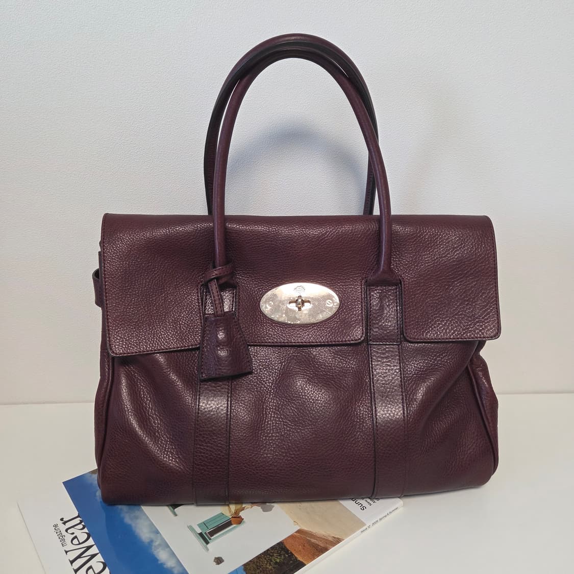 Mulberry 멀버리 정품 헤리티지 베이스워터 금장 블랙체리 클래식 상품이미지1