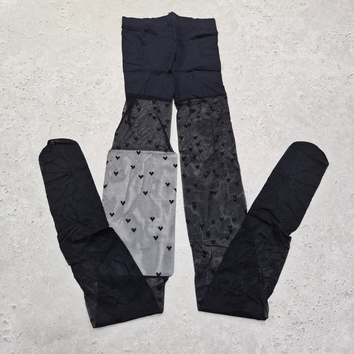 일본 튜튜안나 20데니아 하트 패턴 시스루  팬티스타킹 상품이미지1