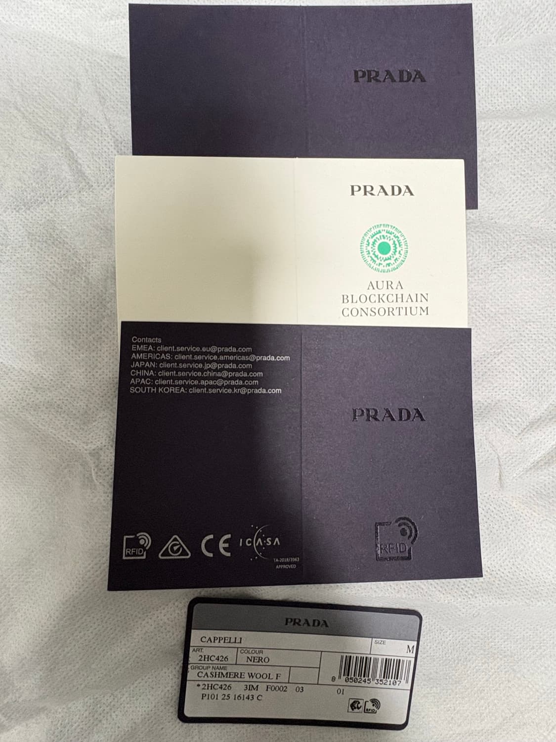 프라다 블랙 니트 비니 M사이즈 / 2HC426 3IM F0002 03 상품이미지4