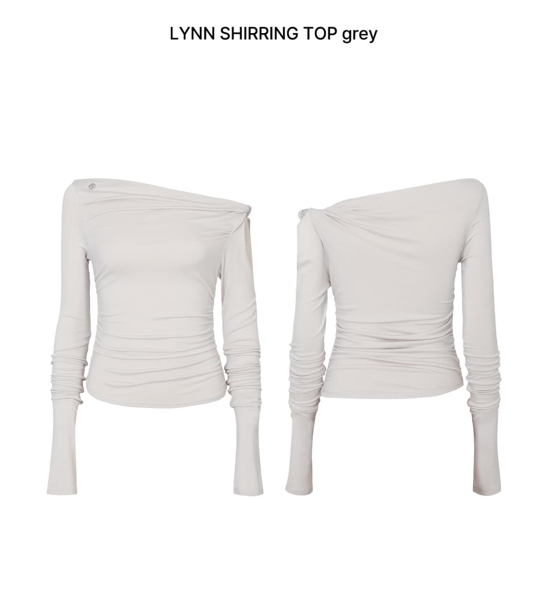 페인오어플레져 린 셔링 탑 그레이 상품이미지1