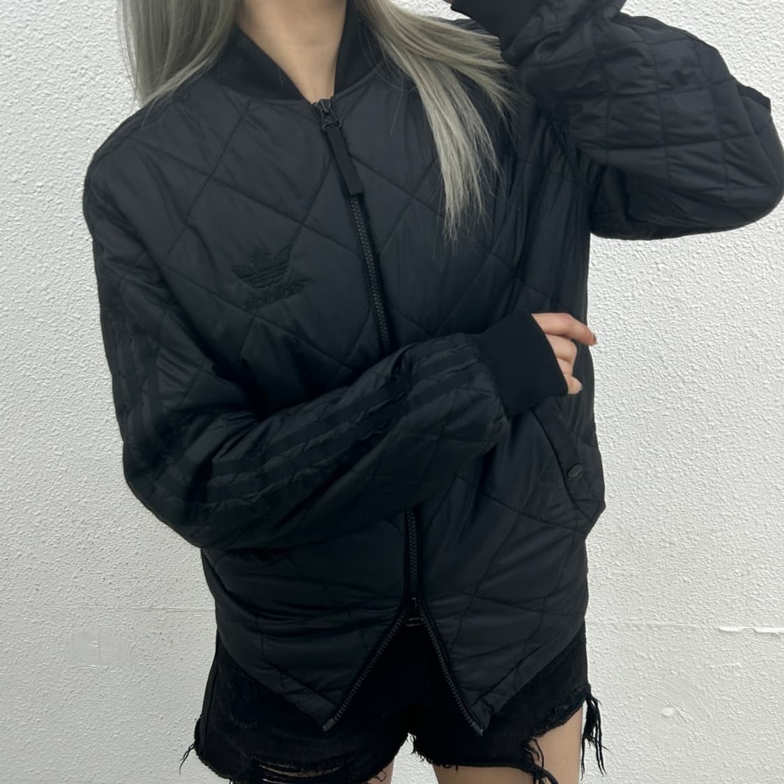 아디다스 블랙라인 퀄티드 투웨이 블랙 패딩 95 상품이미지2