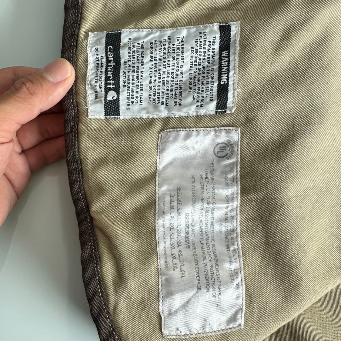 Carhartt FR 킬하트 FR OG 컨버스  모스 브라운 자켓 상품이미지4