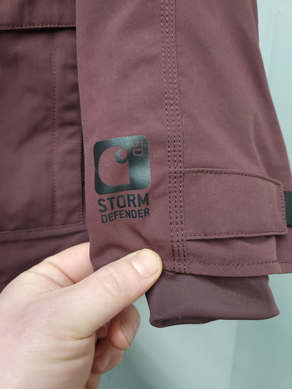 칼하트 여성 스톰 디펜더 방수 자켓 _ 버건디 상품이미지4