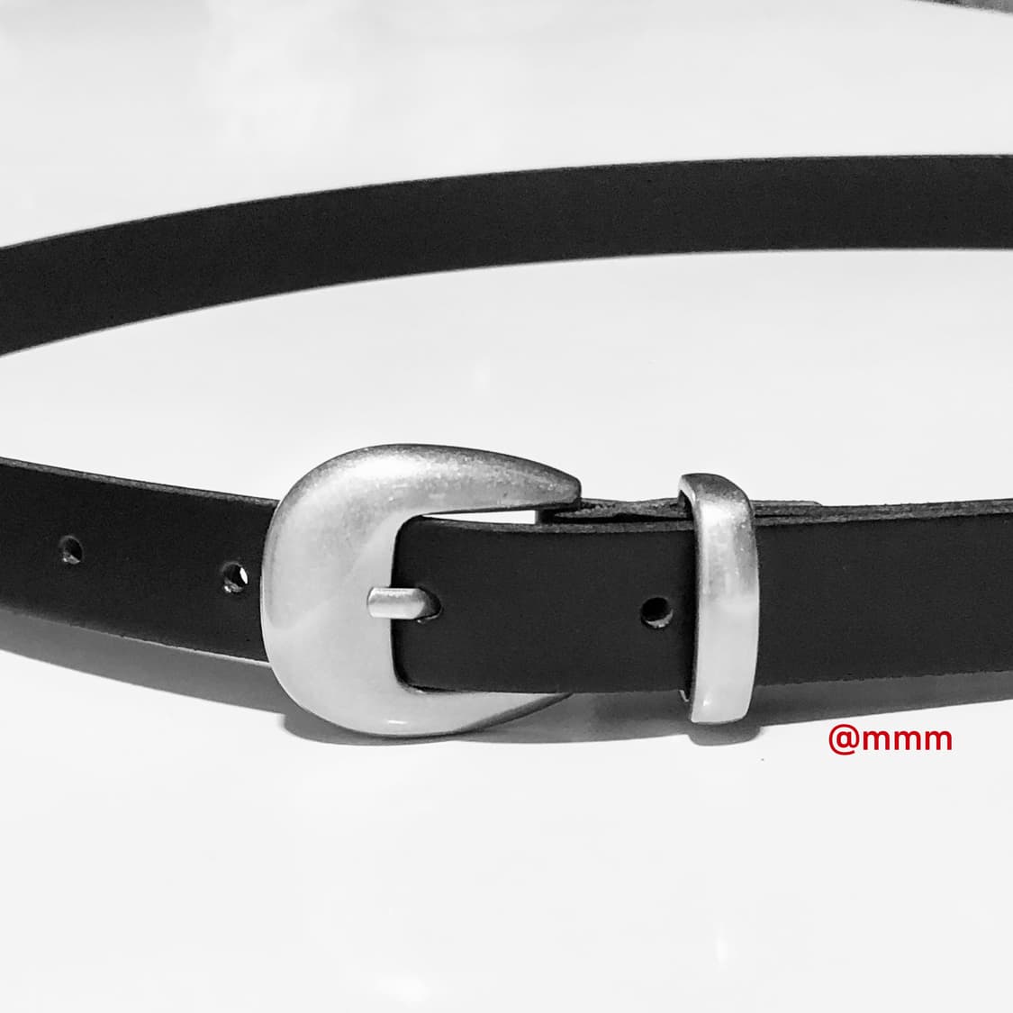 [Unisex] 미니멀 웨스턴 레더 벨트 상품이미지5