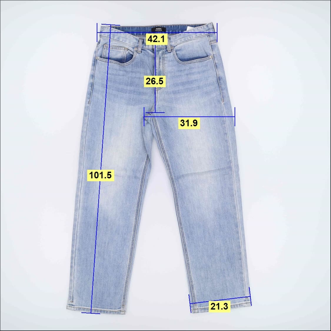 32 무신사 연청 와이드 데님팬츠 0423H1 상품이미지6