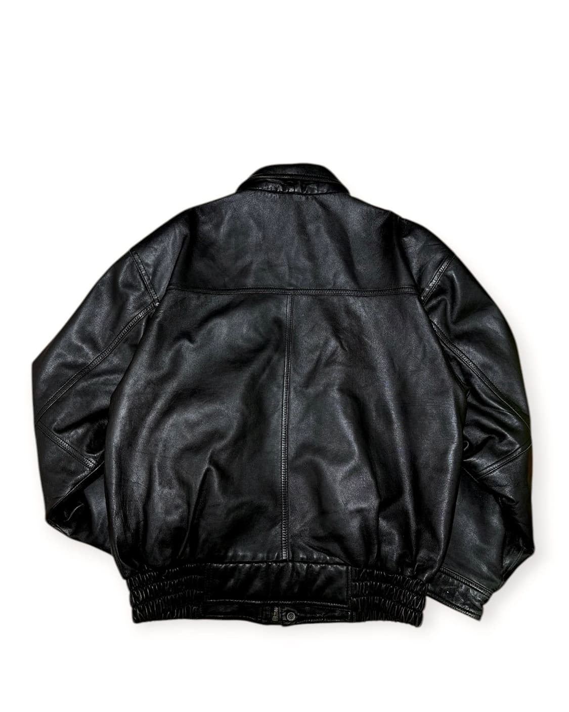 빈티지 양가죽 봄버 블루종 자켓 상품이미지4