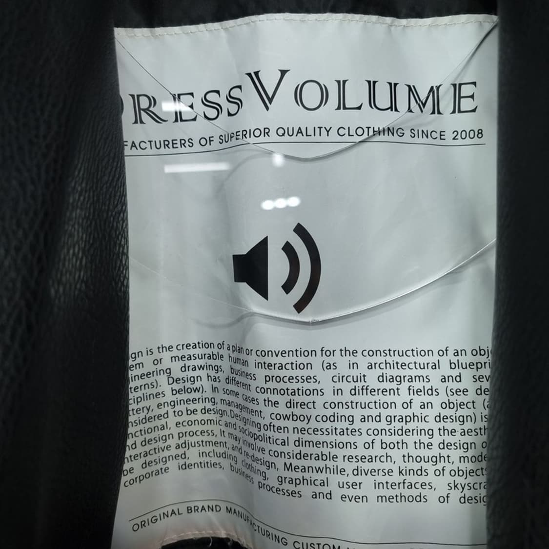 [드레스볼륨] 비건 레더 사선 라이더 자켓 블랙 M19127 상품이미지8