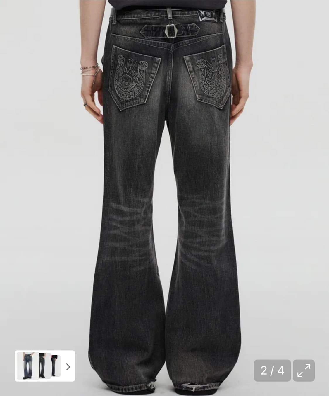 Dnsr웨스턴 플레어 데님팬츠 상품이미지2