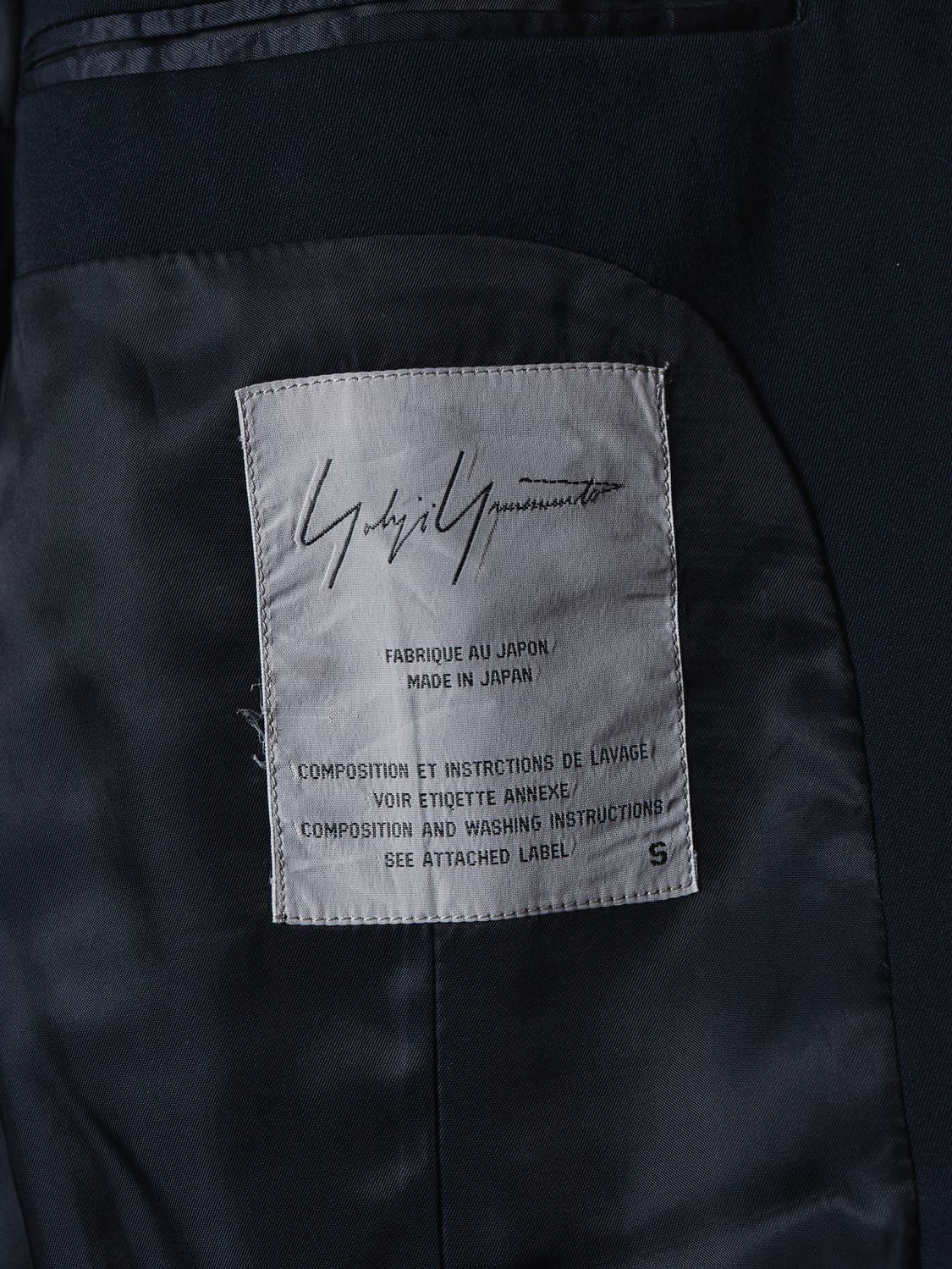 빈티지 요지야마모토 더블 블레이저(하자있음) 상품이미지4