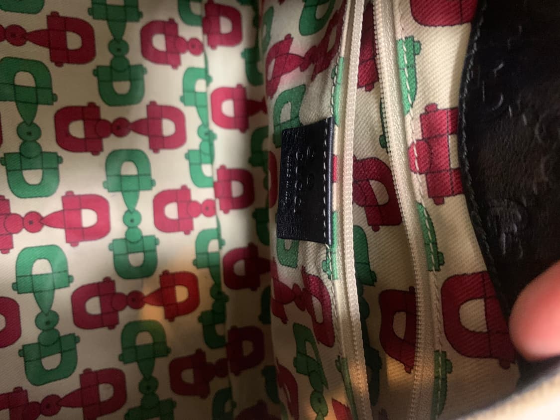 구찌 GUCCI 캔버스 숄더백 아이보리 블랙 상품이미지9