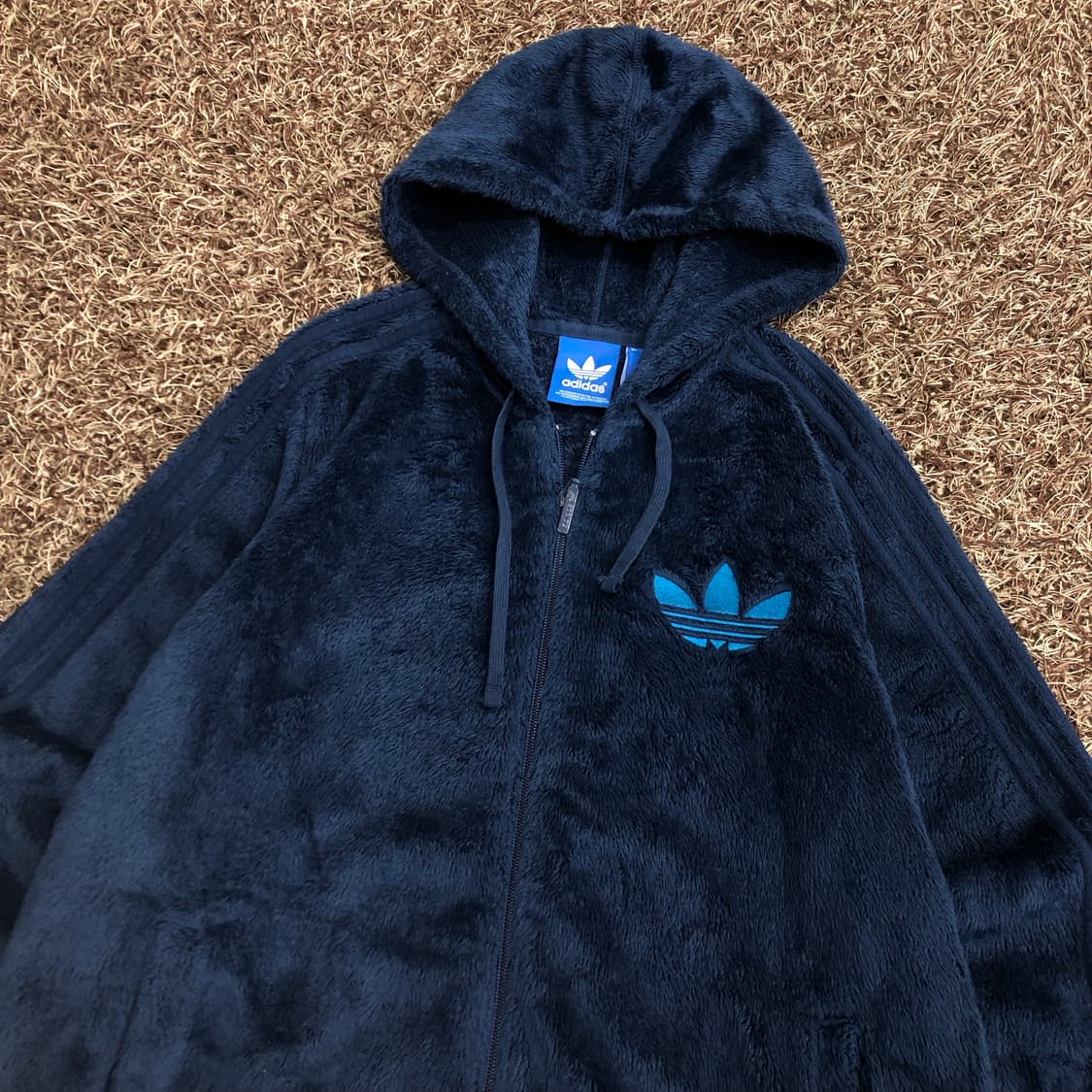 아디다스 쉐르파 파이어버드 빅로고 플리스 후드집업 상품이미지2