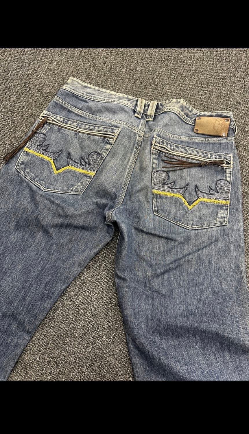 디젤 빈티지 워싱 자수 데님팬츠  상품이미지6