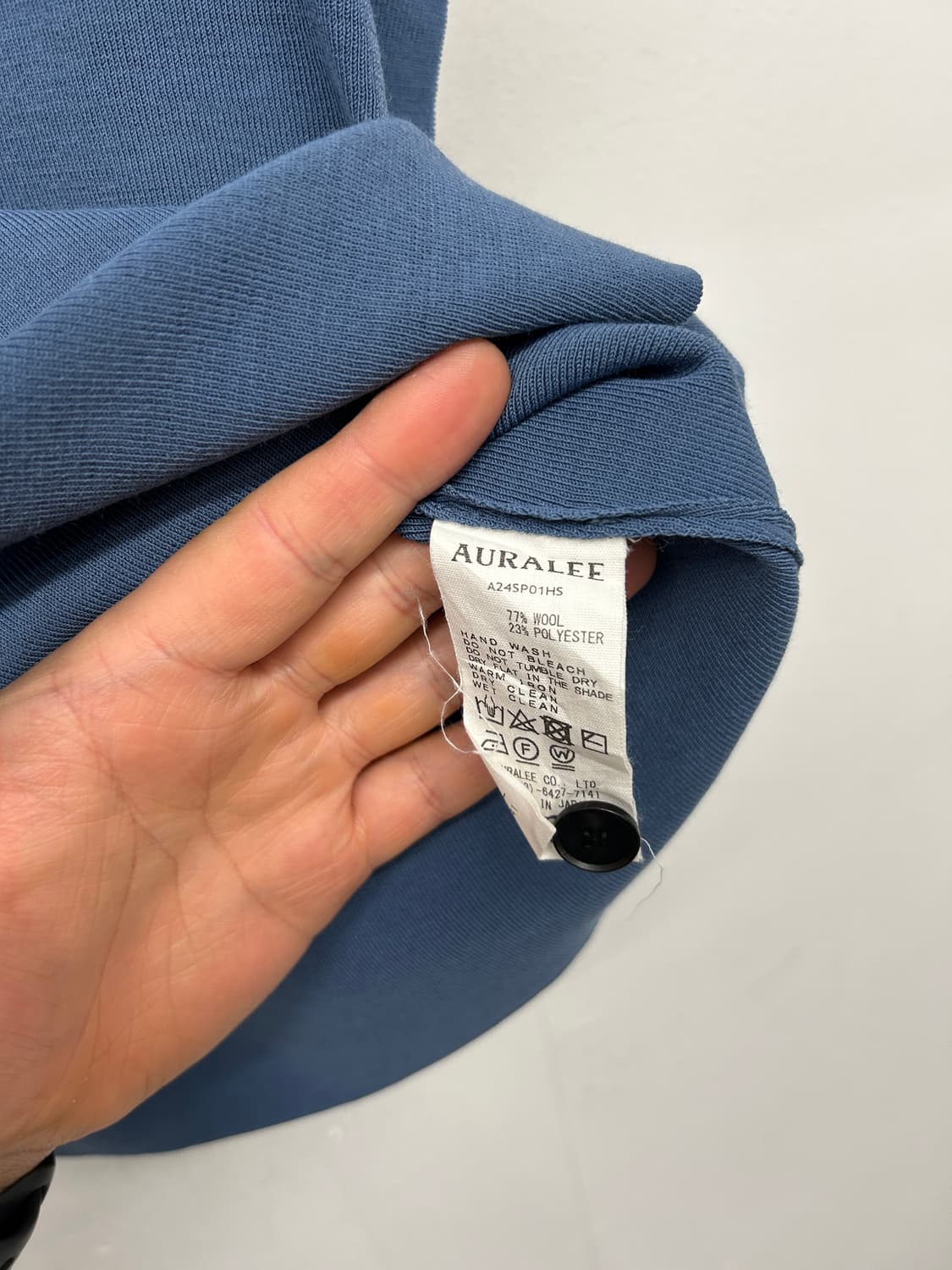 오라리 하이 게이지 니트 슬리브리스 폴로 상품이미지4