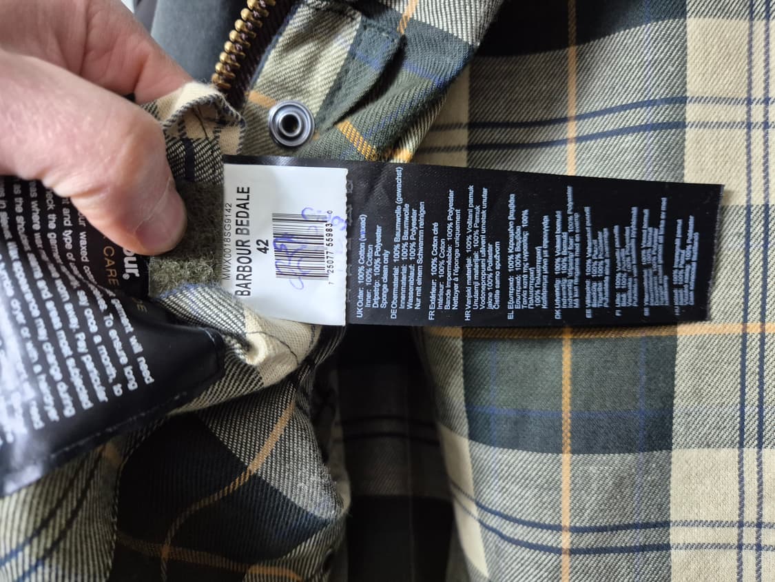 바버 비데일 42 올리브 상품이미지9