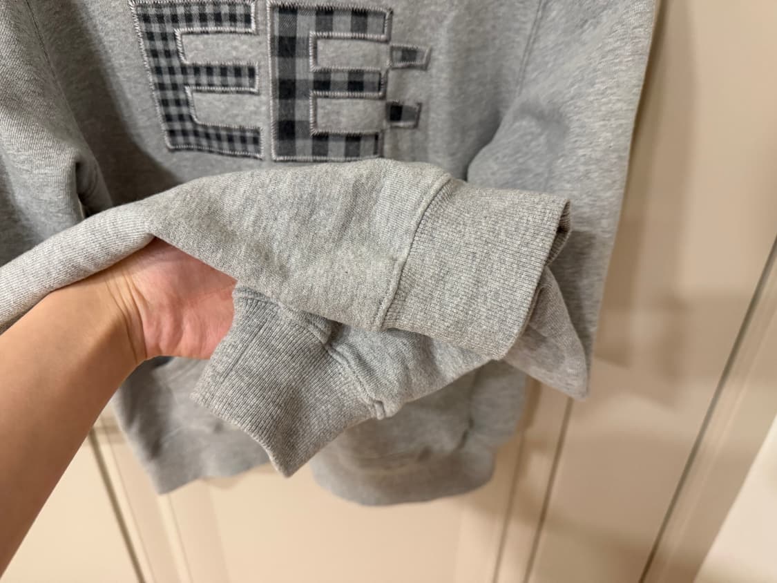 엔조블루스 픽셀로고후디 그레이 상품이미지4