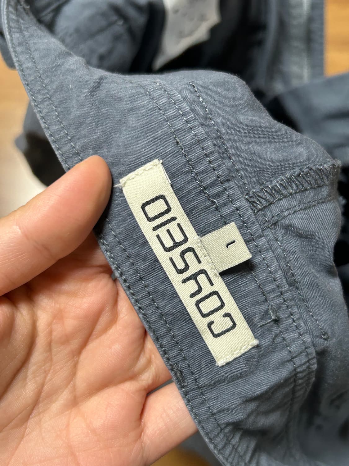 코이세이오 커브 핀턱 팬츠 블루 그레이 1 상품이미지6